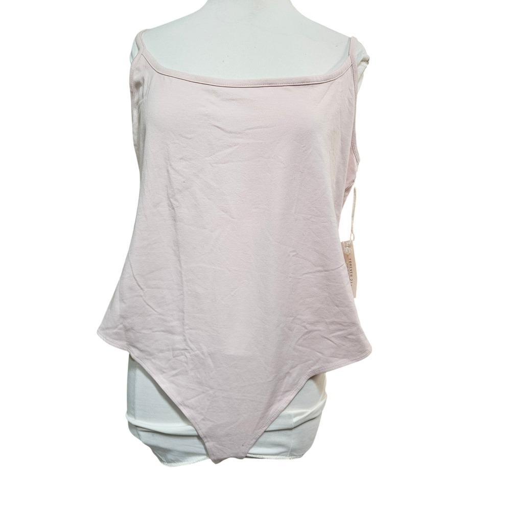 Forever 21 Plus Bodysuit Tank Women's‎ Size 3X Light Pink NWT